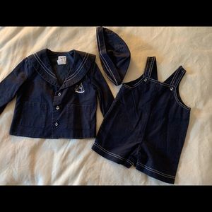 Toddler boy sailor suit